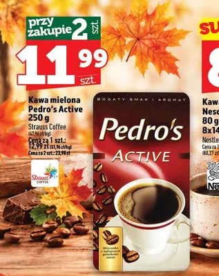 Kawa mielona Pedro's Active promocja w TOPAZ