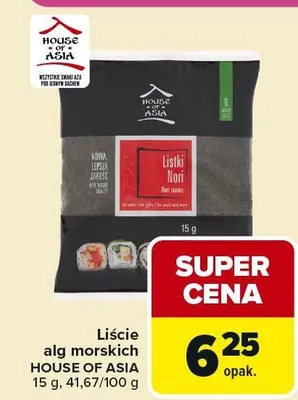 Liście alg morskich House of Asia promocja w Carrefour Market