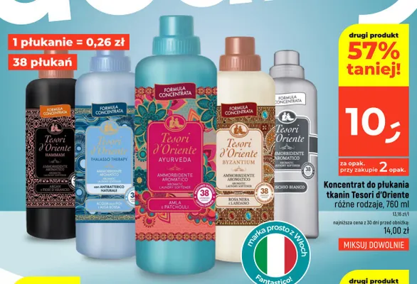 Koncentrat do płukania tkanin Tesori d'Oriente Byzantium promocja w Dealz