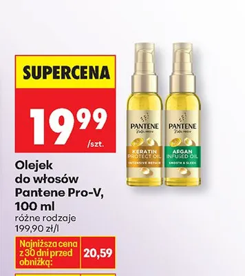 Olejek do włosów Pantene Pro-V Keratin Protect Oil promocja w Biedronka