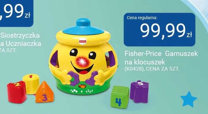 Garnuszek na klocuszek Fisher-Price (K0428) promocja w Smyk