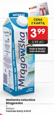 Maślanka naturalna promocja w Market Point