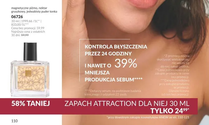 Zapach Attraction dla niej Avon promocja w AVON