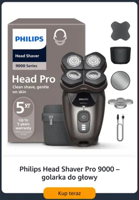 Golarka do głowy Philips Head Shaver Pro 9000 promocja w Amazon