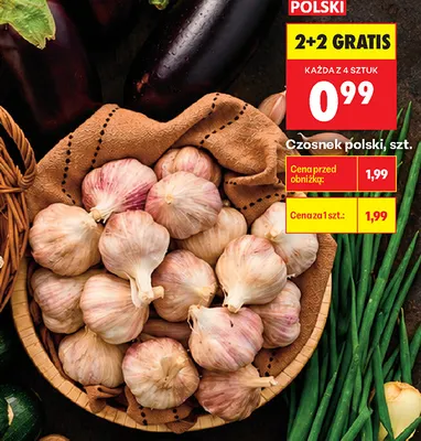 Czosnek polski promocja w Biedronka
