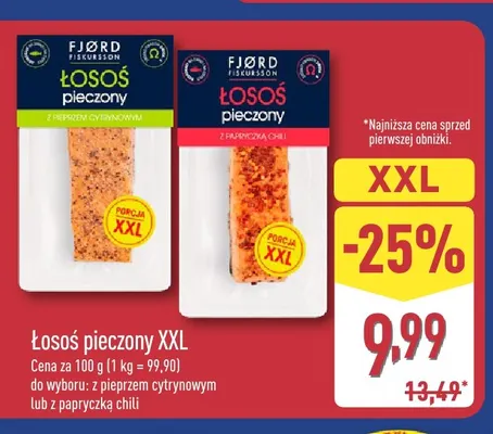 Łosoś pieczony z papryczką chili XXL Fjørd Fiskurssøn promocja w Aldi