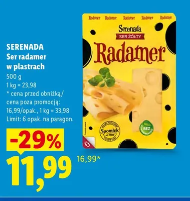 Ser radamer w plastrach Serenada promocja w Lidl