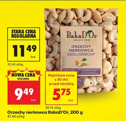 Orzechy nerkowca BakaD'Or Selection promocja w Biedronka