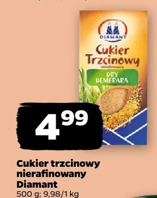 Cukier trzcinowy nierafinowany Dry Demerara Diamant promocja w Netto