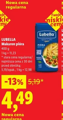 Makaron pióra Lubella promocja w Lidl