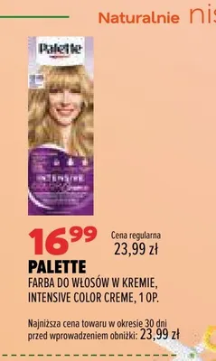 Farba do włosów w kremie Intensive Color Creme Palette promocja w Drogerie Natura