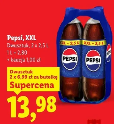 Napój gazowany XXL 2-pak promocja w Lidl