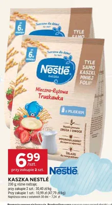 Kaszka mleczno-ryżowa Nestlé truskawkowa promocja w Stokrotka