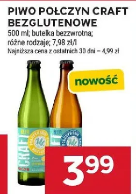 Piwo Połczyn Craft bezglutenowe promocja w Stokrotka