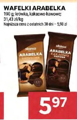 Wafelki Arabelka kakaowo-kawowe Słomo promocja w Stokrotka