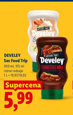 Sos Food Trip Develey Śródziemnomorski promocja w Lidl
