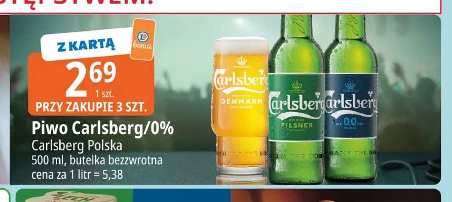 Piwo Carlsberg promocja w Leclerc