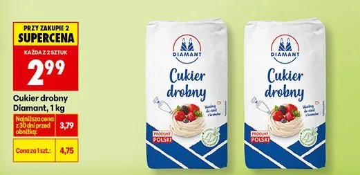 Cukier drobny Diamant promocja w Biedronka