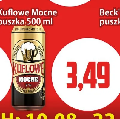 Piwo Kuflowe Mocne promocja w Kupiec