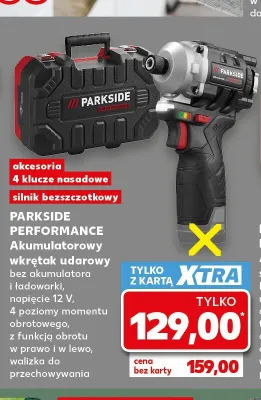 Akumulatorowy wkrętak udarowy Parkside Performance promocja w Kaufland