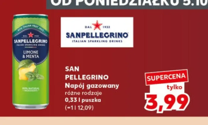 Napój gazowany San Pellegrino promocja w Kaufland