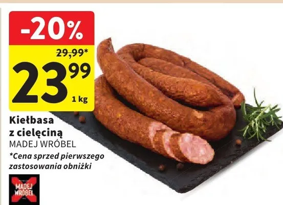 Kiełbasa z cielęciną promocja w Intermarche