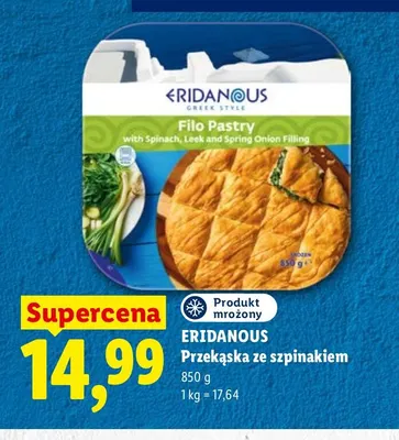 Przekąska ze szpinakiem Eridanous promocja w Lidl
