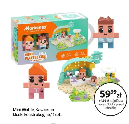 Klocki konstrukcyjne Marioinex Mini Waffle Kawiarnia promocja w Empik