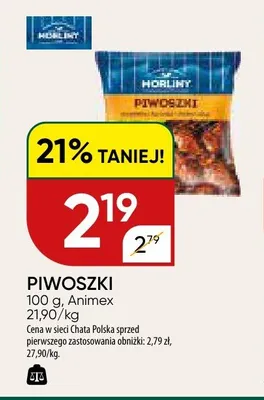 Piwoszki Animex promocja w Chata Polska