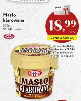 Masło klarowane Mlekovita promocja w Market Point