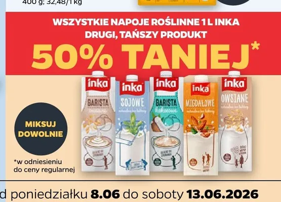 Napój roślinny Owsiane Inka promocja w Netto