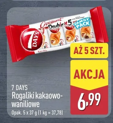 Rogaliki kakaowo-waniliowe 7 Days 5-pak promocja w Aldi