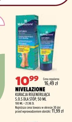 Kuracja regenerująca do stóp Nivelazione S.O.S promocja w Drogerie Natura
