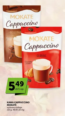 Kawa cappuccino Mokate z belgijską czekoladą promocja w ABC