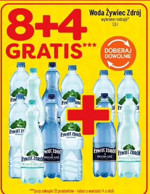 Woda Żywiec Zdrój wybrane rodzaje promocja w POLOmarket
