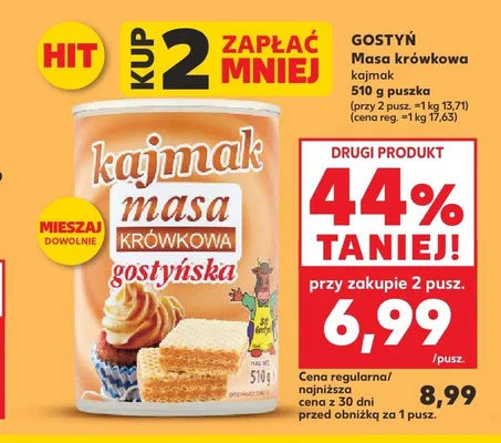 Masa krówkowa kajmak Gostyń promocja w Kaufland