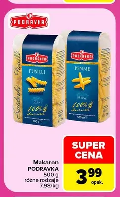 Makaron fusilli Podravka promocja w Carrefour Market
