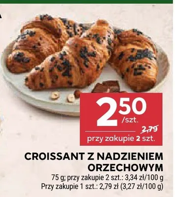 Croissant z Nadzieniem Orzechowym promocja w Stokrotka