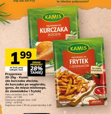 Przyprawa do kurczaka po węgiersku Kamis promocja w Hitpol