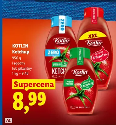 Ketchup pikantny Kotlin promocja w Lidl