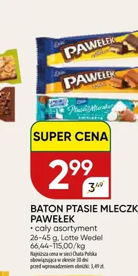 Baton Pawełek Śmietankowy promocja w Chata Polska