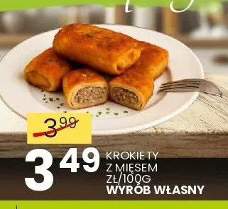 Krokiety z mięsem Wyrób Własny promocja w Wafelek