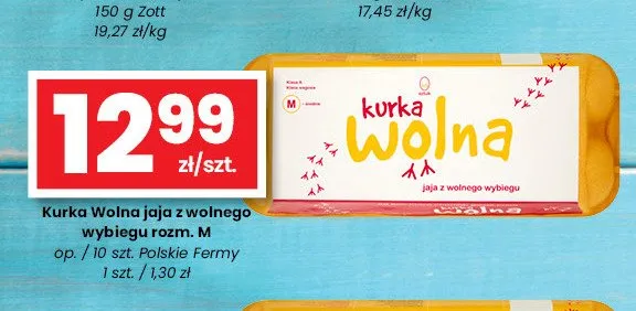 Jaja z wolnego wybiegu Kurka Wolna rozm. M promocja w emma MARKET