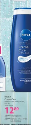 Kremowy żel pod prysznic Creme Care Nivea promocja w Hebe