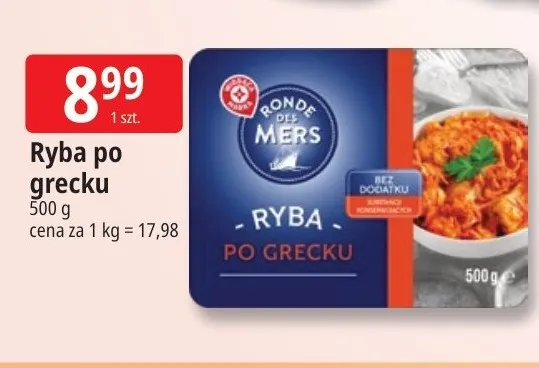 Ryba po grecku Ronde des Mers promocja w Leclerc