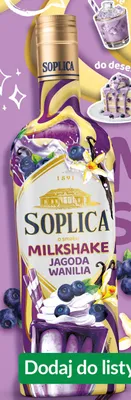 Likier Soplica Milkshake Jagoda Wanilia promocja w Lidl