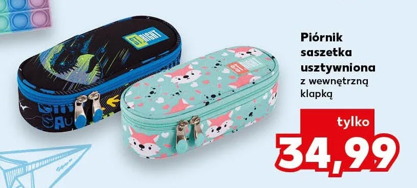 Piórnik saszetka usztywniona St.Right promocja w Kaufland