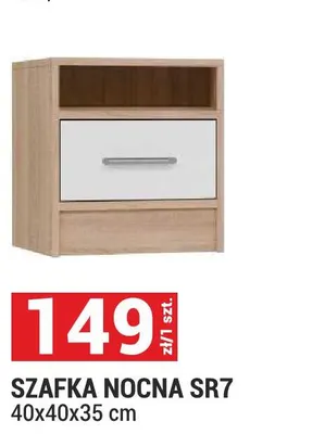 Szafka nocna SR7 40x40x35 cm promocja w Merkury Market