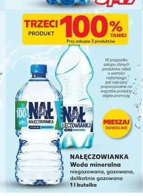 Woda mineralna delikatnie gazowana Nałęczowianka promocja w Kaufland