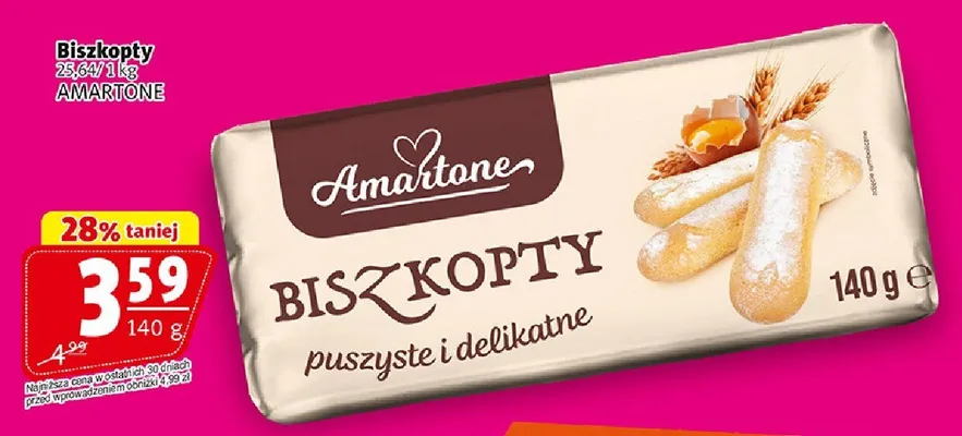 Biszkopty Amartone promocja w Prim Market